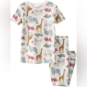 Little Planet by Carter’s Organic Cotton Pajama Set Animal Print Size 2T